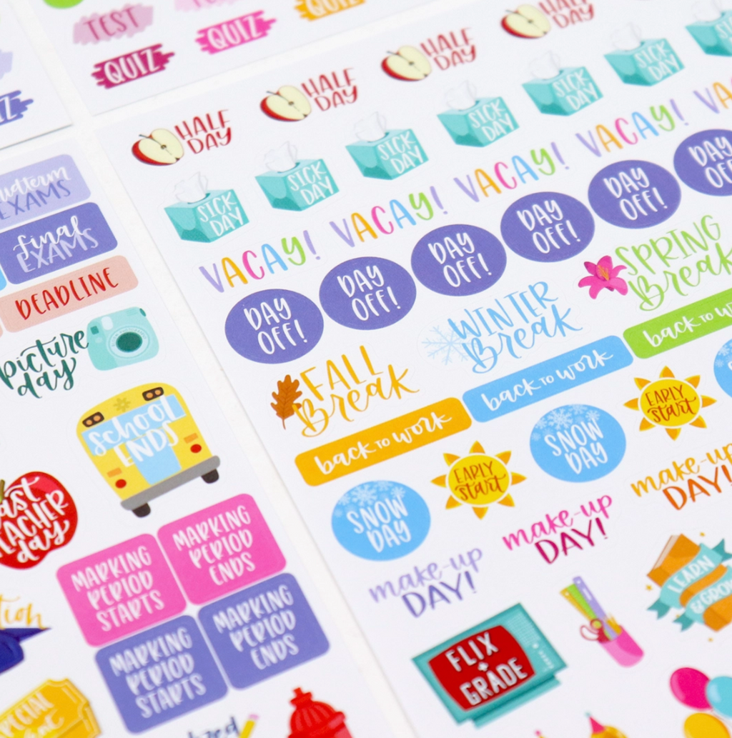 Corporate Girl Planner Teacher Stickers