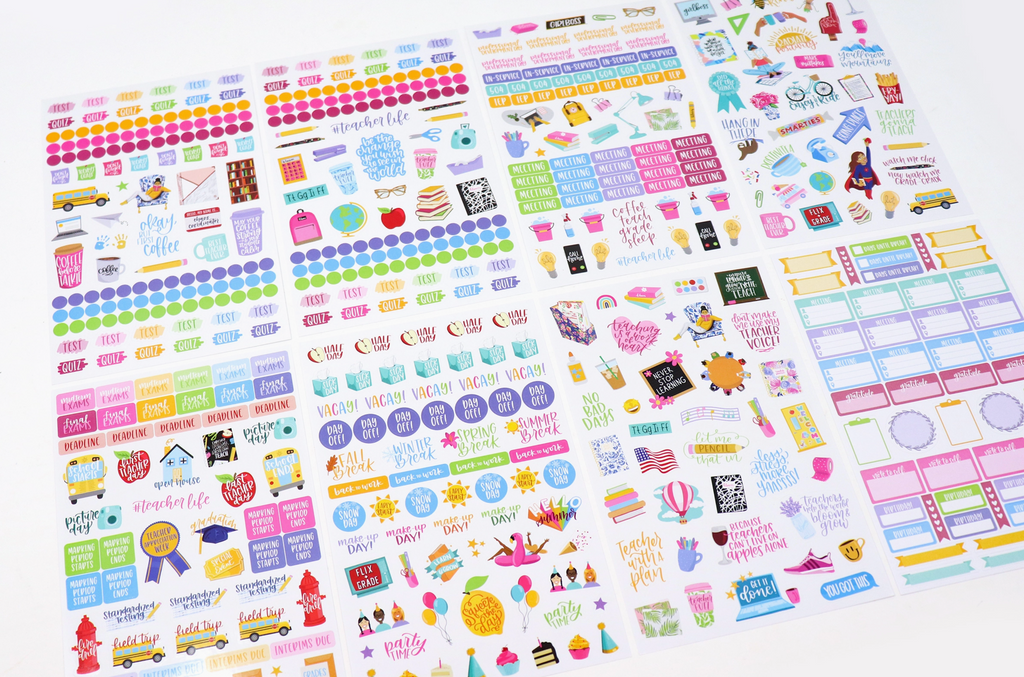 Corporate Girl Planner Teacher Stickers