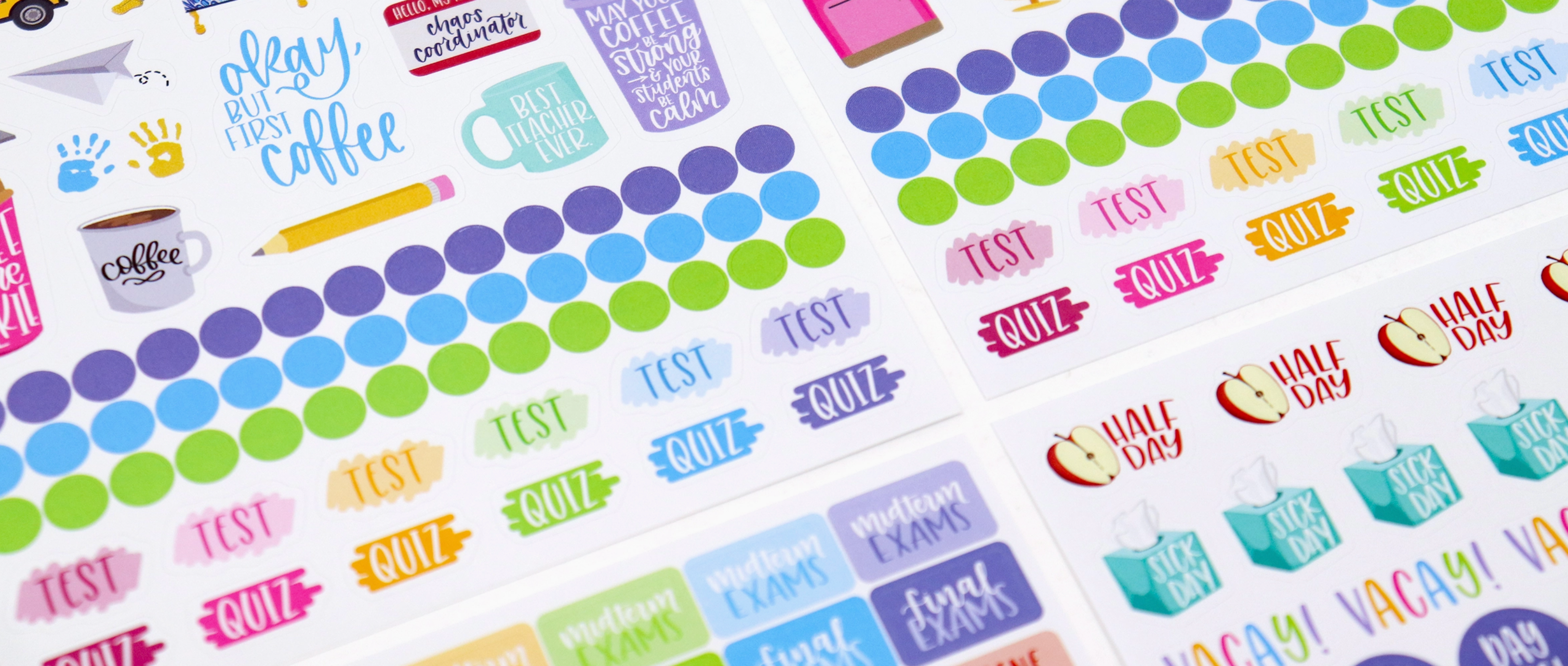 Corporate Girl Planner Teacher Stickers