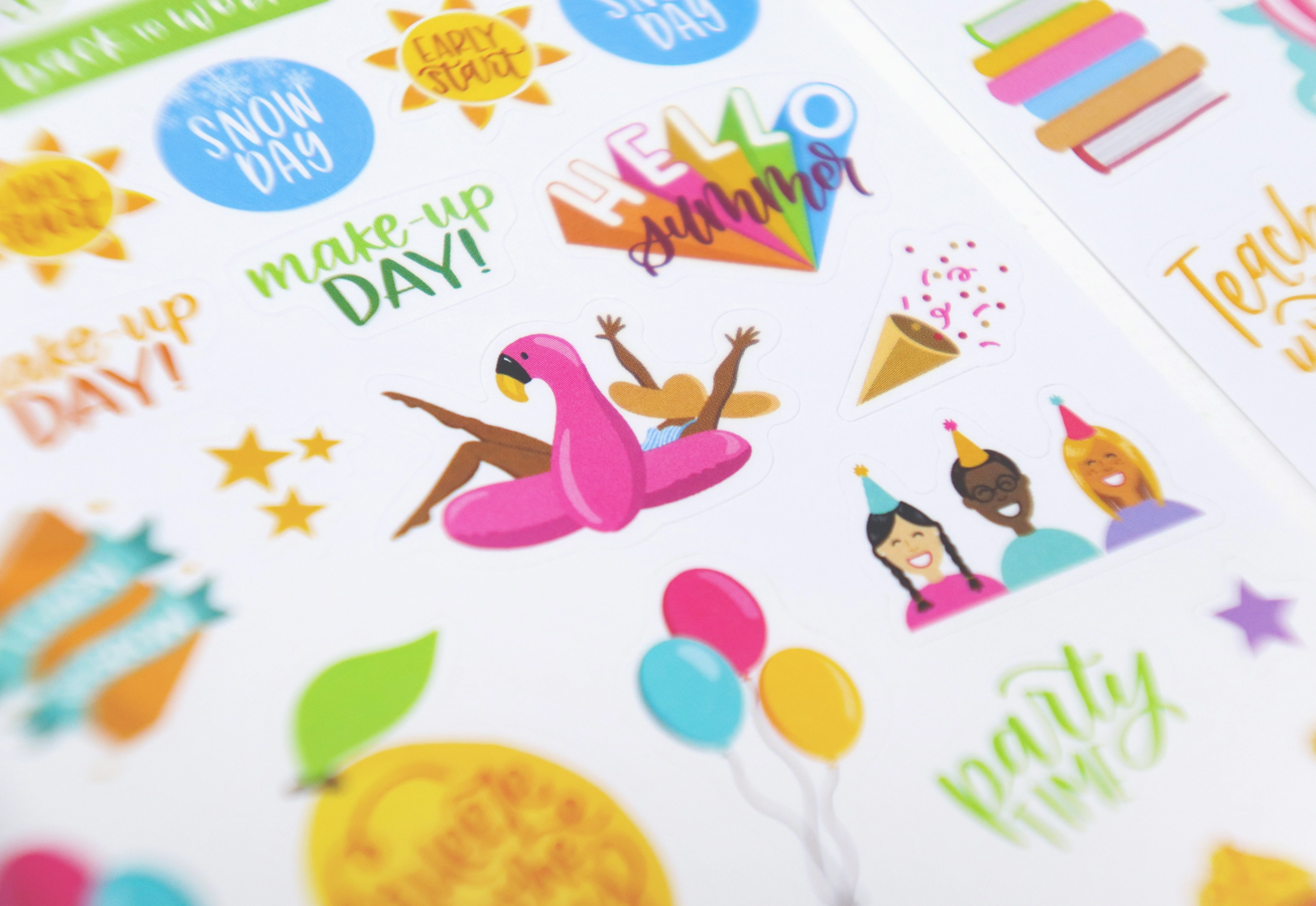 Corporate Girl Planner Teacher Stickers