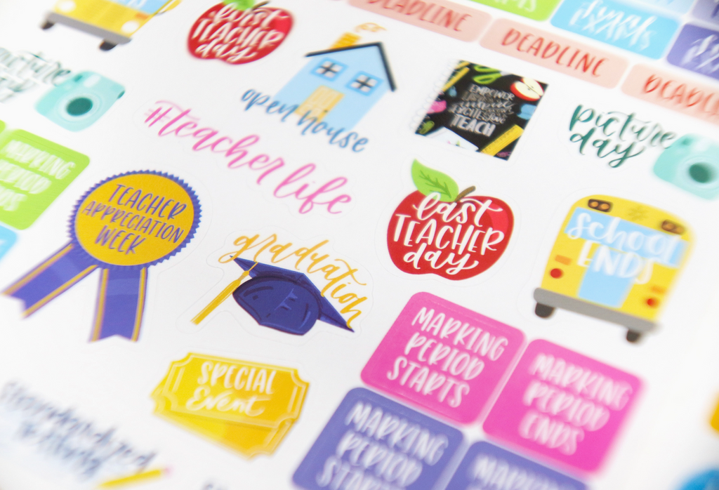 Corporate Girl Planner Teacher Stickers