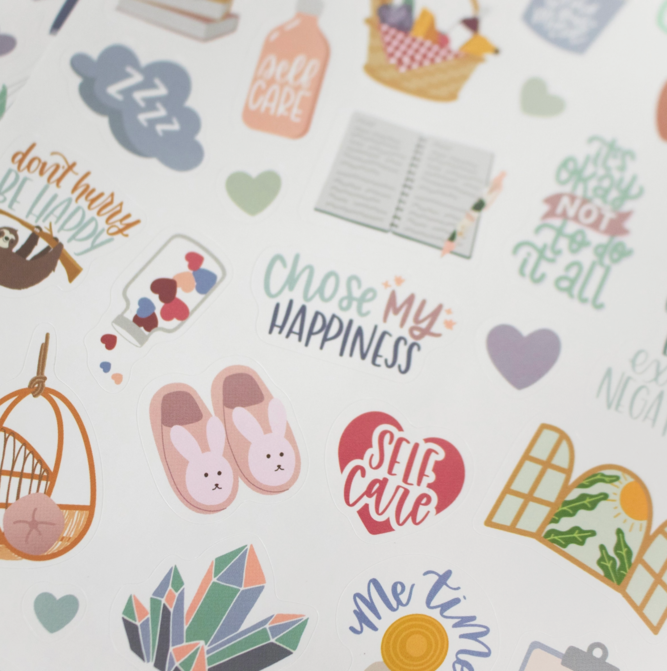 Corporate Girl Planner Self Care Stickers