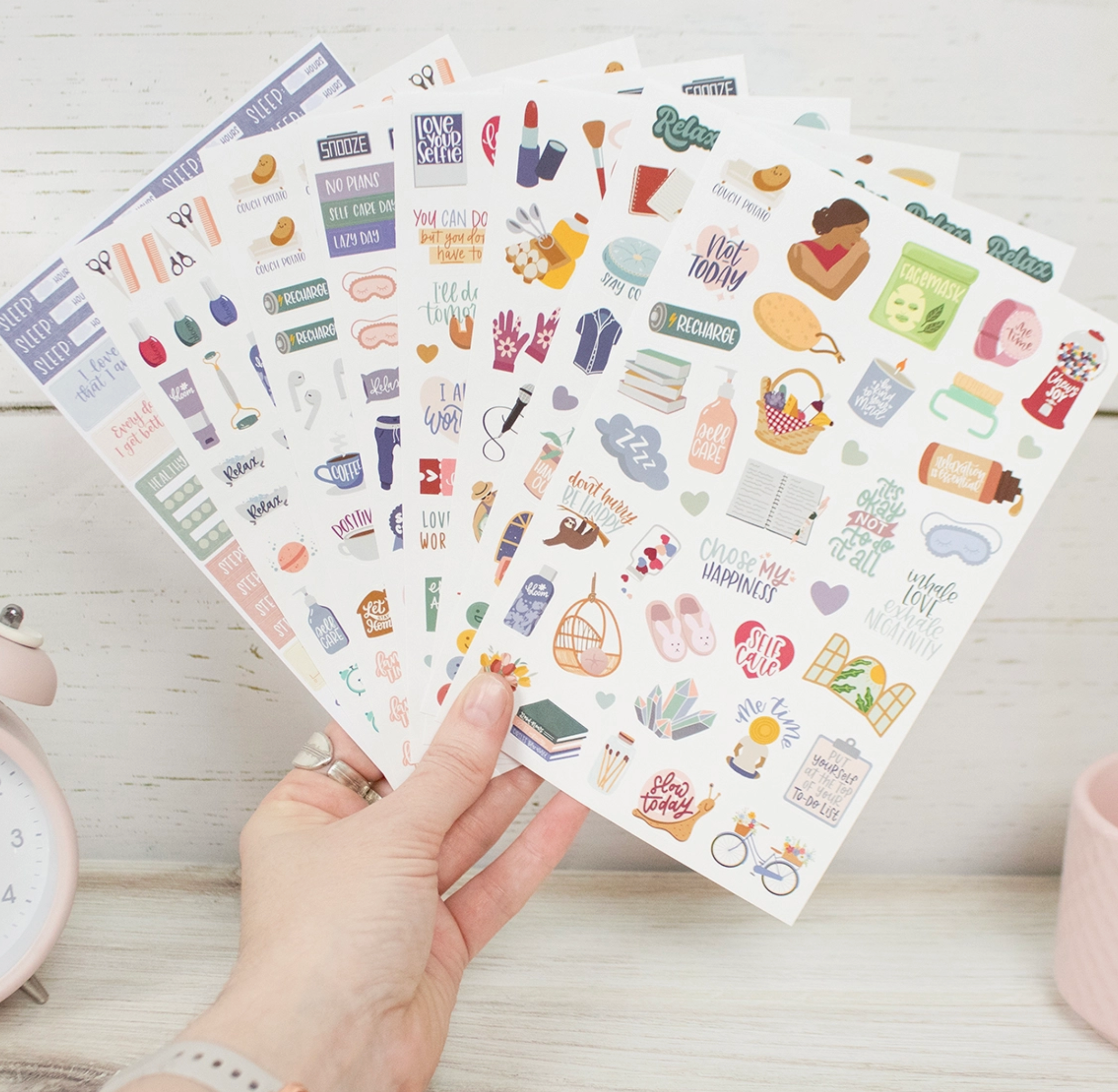 Corporate Girl Planner Self Care Stickers