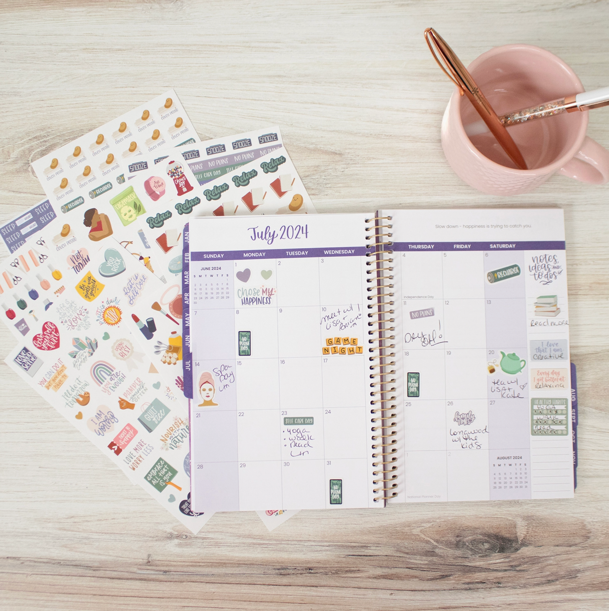 Corporate Girl Planner Self Care Stickers