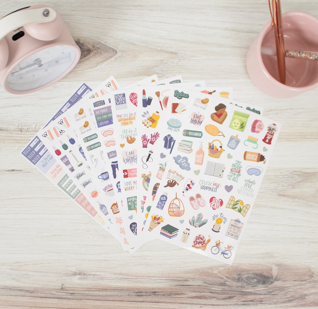 Corporate Girl Planner Self Care Stickers
