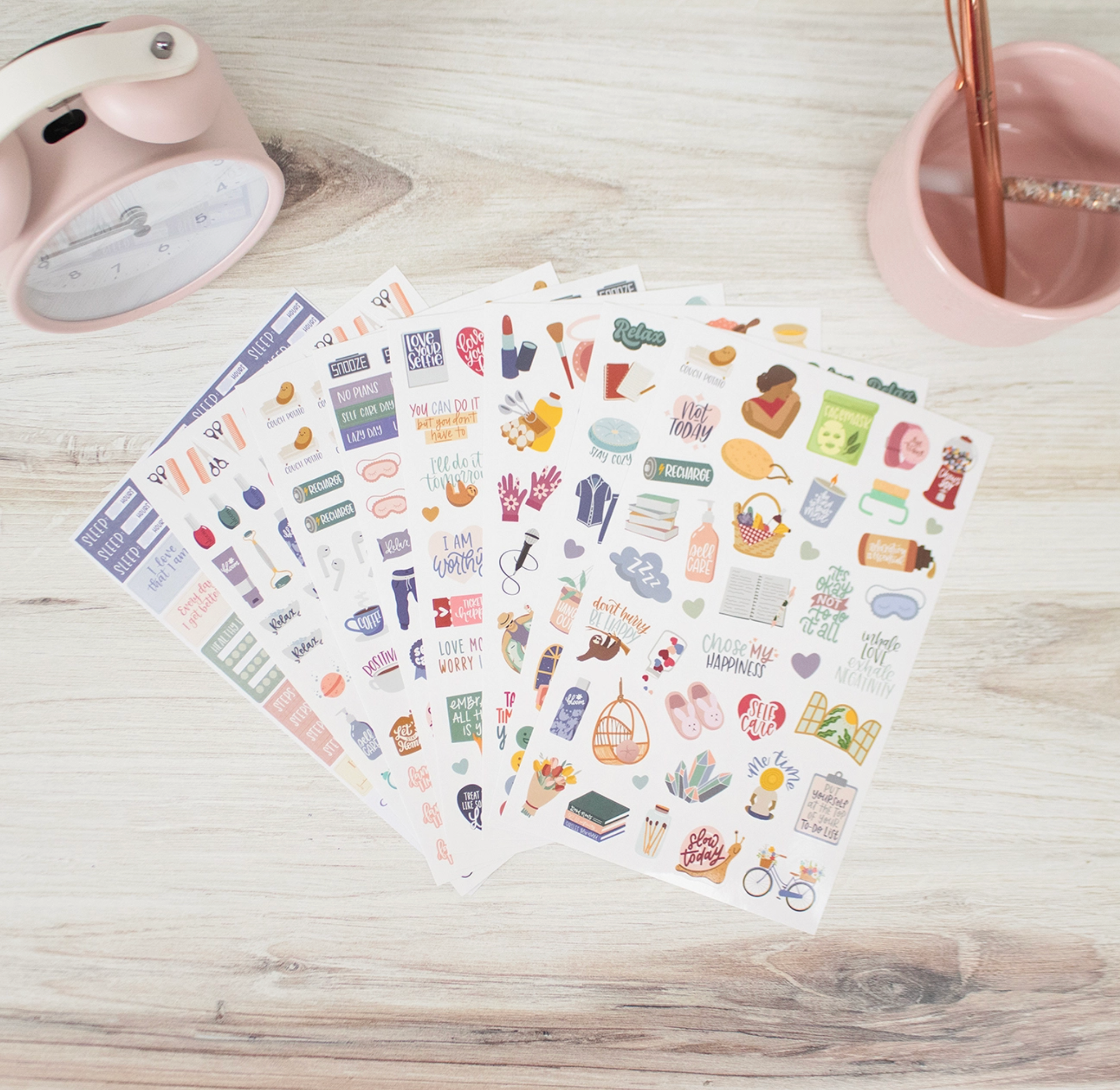 Corporate Girl Planner Self Care Stickers
