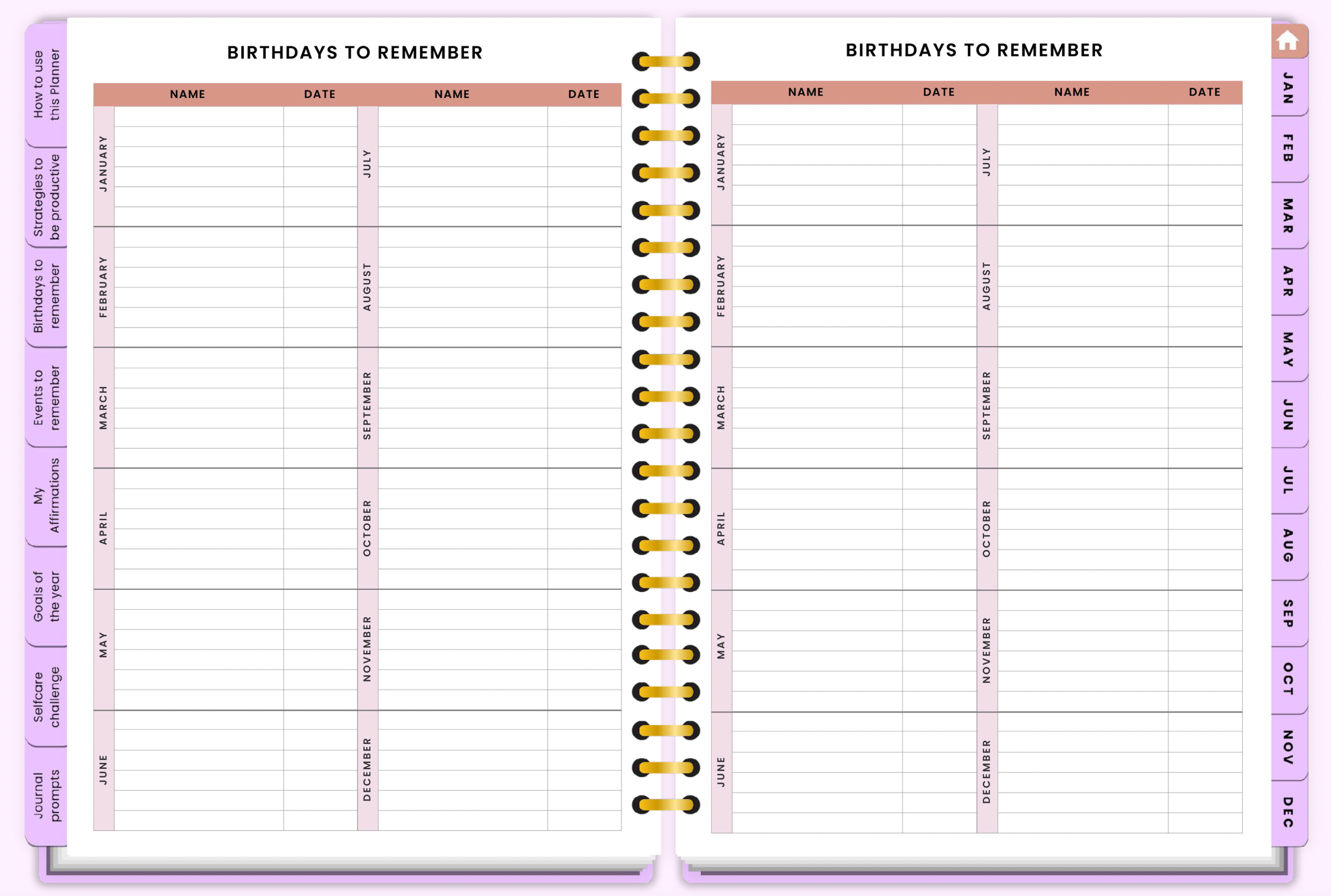 2026 Corporate Girl Weekly Digital Planner - (Digital Download)