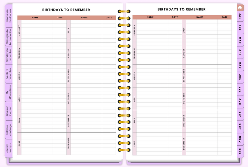 2025 Corporate Girl Digital Planner - Weekly