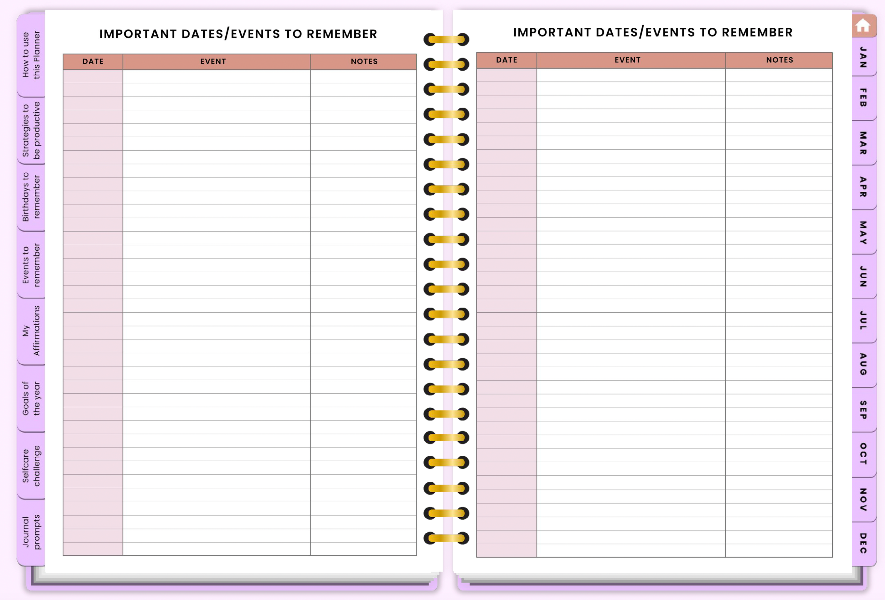 2026 Corporate Girl Weekly Digital Planner - (Digital Download)