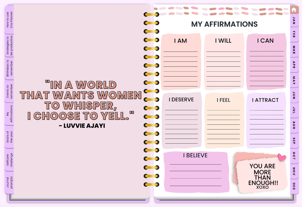 2026 Corporate Girl Weekly Digital Planner - (Digital Download)