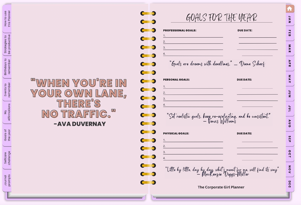 2026 Corporate Girl Weekly Digital Planner - (Digital Download)