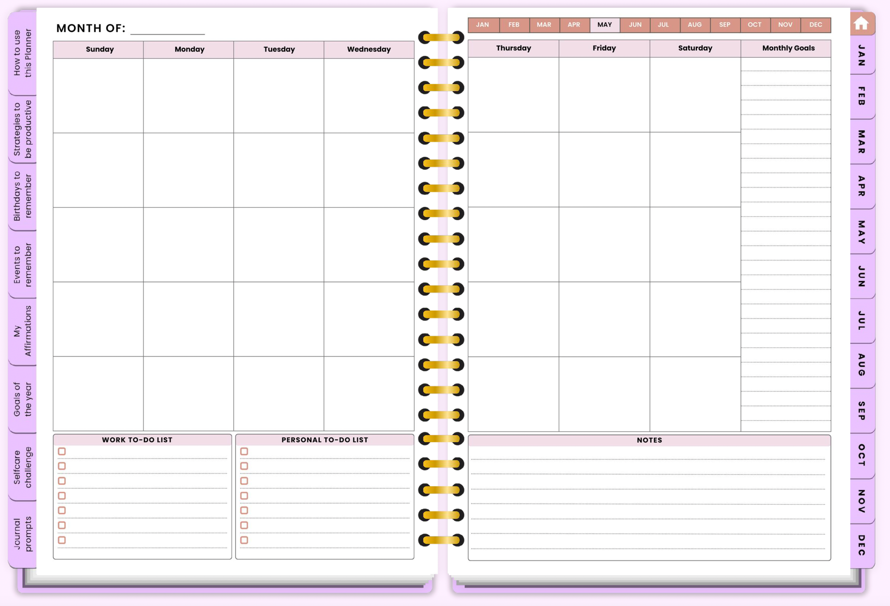 2026 Corporate Girl Weekly Digital Planner - (Digital Download)