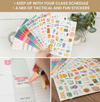 Corporate Girl Planner Student Stickers