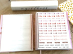 The Corporate Girl Planner, 6 month, Undated, Pink, Rosegold, 260 pages