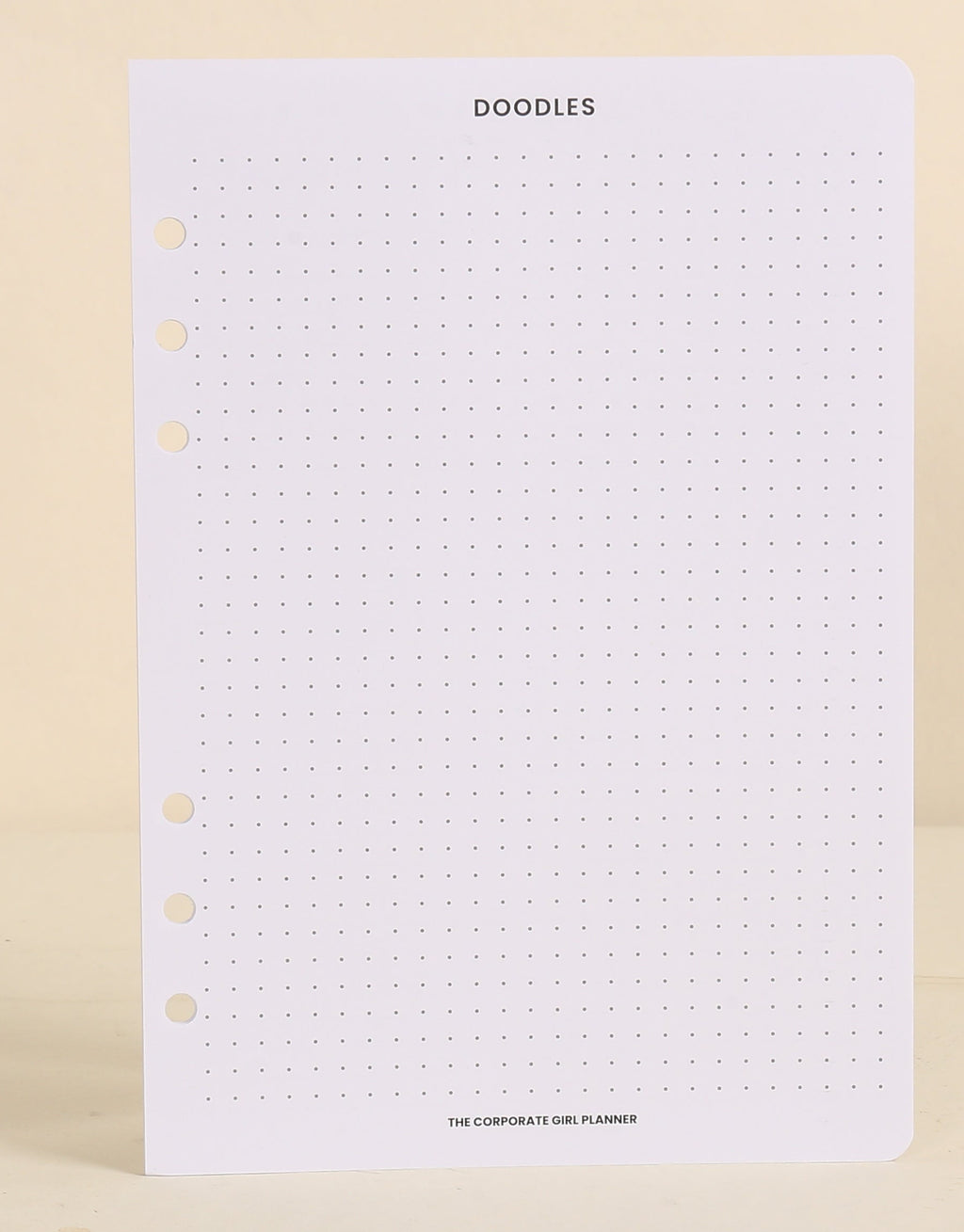 The Corporate Girl Doodle Page for A5 Agenda
