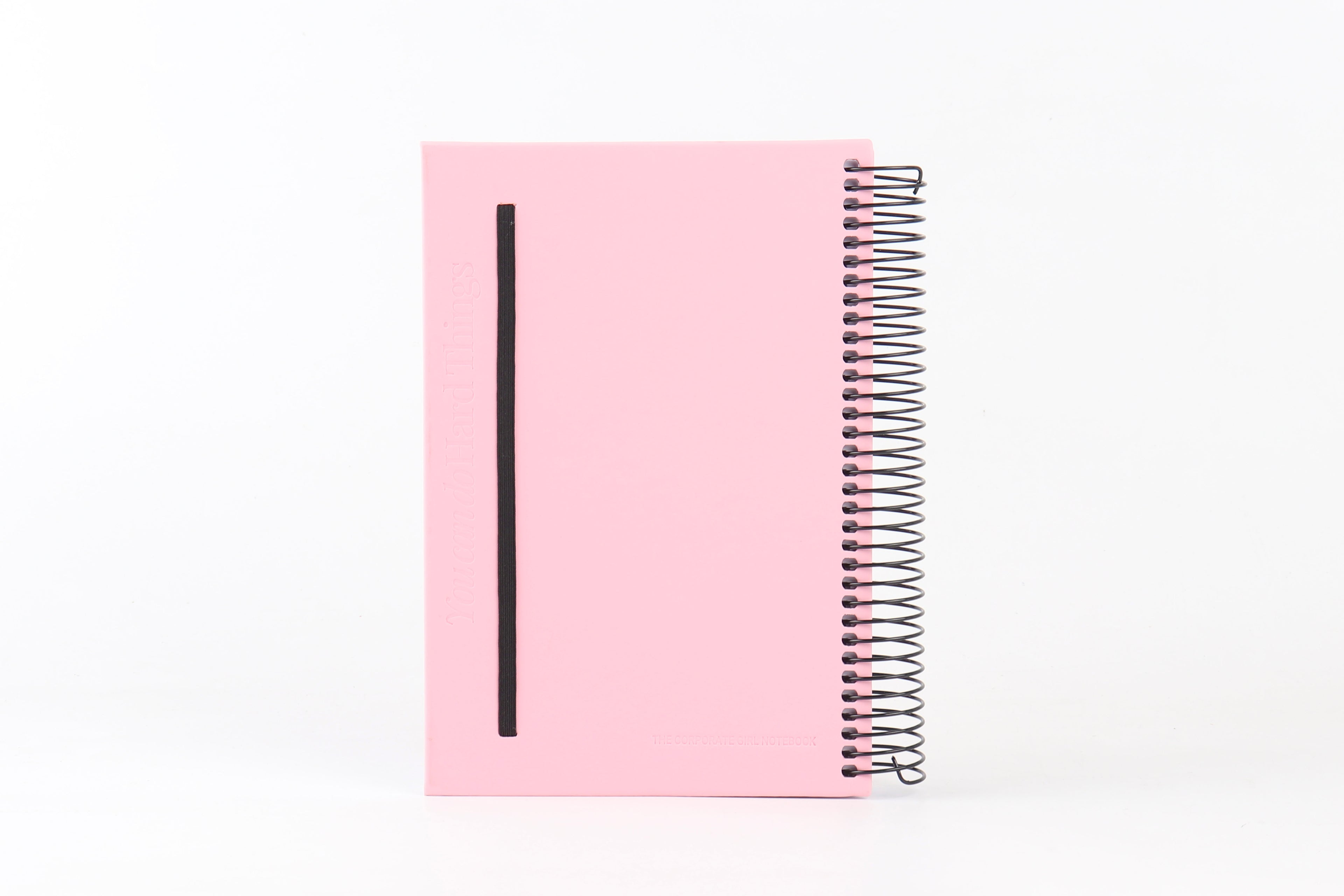 The Corporate Girl Pink "You Can Do Hard Things" Notebook (back cover)
