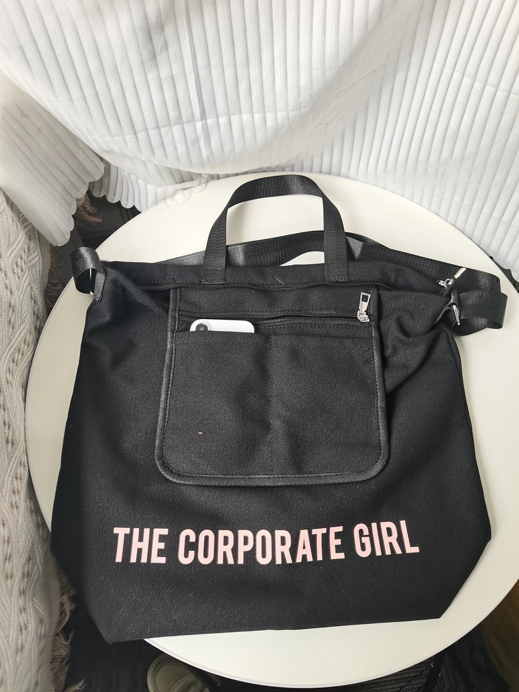 The Corporate Girl Tote Bag Inside Flap