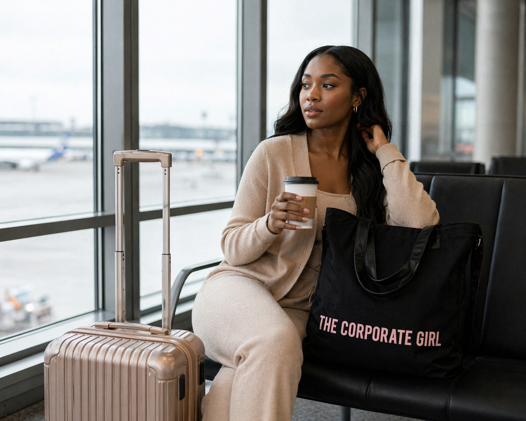 The Corporate Girl Tote Bag On The Go At The Airport