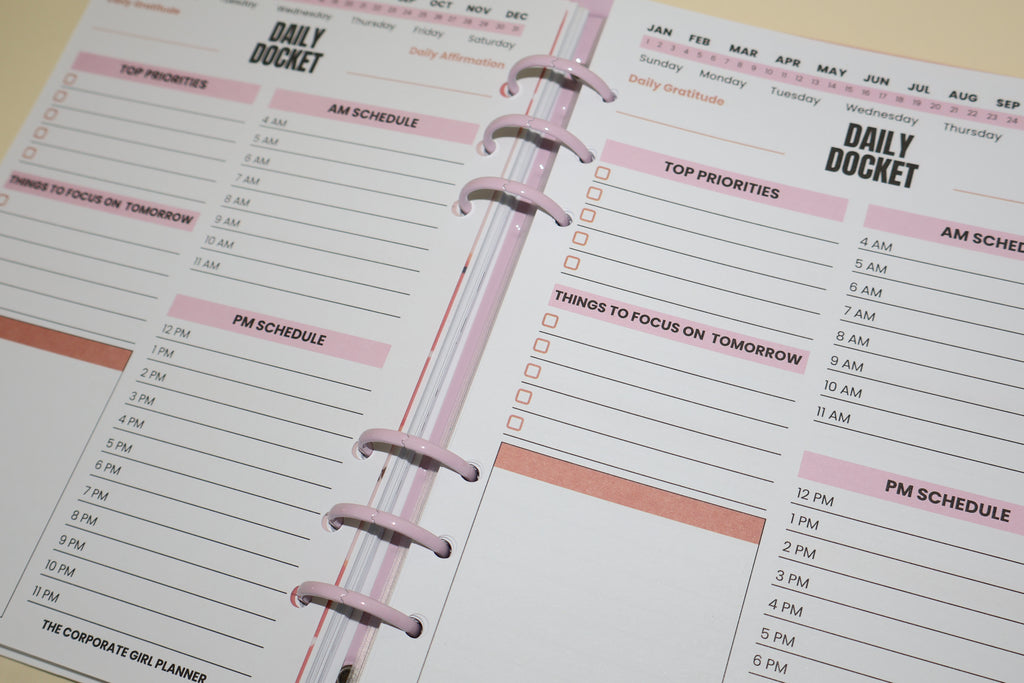The Daily Docket PM Schedule Full layout