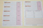 Weekly layout Personal and Work To Do list full Layout