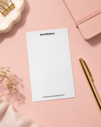 Dot Stickers - White Glossy