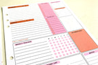Weekly Layout Inserts - Grocery Edition - A5 Agenda (16 Sheets / 32 Pages)